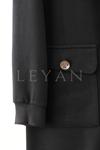 Orhan Store İşleme Detaylı Takım- LYN04258 Siyah