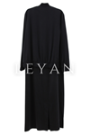 Nuss Bumber Ceketli Elbise- LYN04263 Siyah