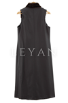 Orhan Store Kürk Detaylı Deri Yelek- LYN01567 Kahve