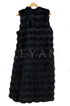 Astarlı Peluş Yelek- LYN01869 Siyah