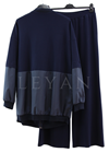 Orhan Store Paraşüt Detaylı Takım- LYN04288 Lacivert