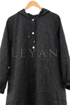 Dule Kabartmalı Kap- LYN02772 Siyah