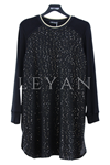Fuat Gürşen Payet Detaylı Tunik- LYN04275 Siyah