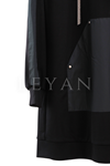 Orhan Store Kuşgözü Detaylı Takım- LYN04306 Siyah