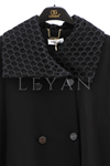 Orhan Store Yaka Ve Kol Detaylı Kap- LYN04325 Siyah