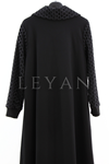 Orhan Store Yaka Ve Kol Detaylı Kap- LYN04325 Siyah