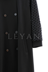 Orhan Store Yaka Ve Kol Detaylı Kap- LYN04325 Siyah