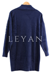 Nuss Boncuk İşlemeli Tunik- LYN04326 Lacivert