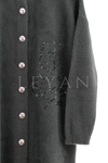 Nuss İşleme Detaylı Hırka- LYN04327 Haki