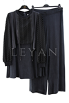 Orhan Store Fileli Qupra Takım- LYN04332 Siyah
