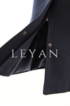 Orhan Store Kapşonu Kürklü Kaban- LYN04342 Lacivert