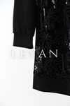 Orhan Store Payetli Ceket- LYN04341 Siyah