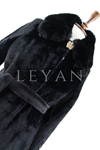Orhan Store Kolları İşlemeli Kaban- LYN04344 Siyah