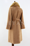 Orhan Store Kolları İşlemeli Kaban- LYN04344 Camel