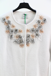 Missemramiss Veloura İşlemeli Angora Kap- LYN04347 Ekru