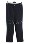 Sentez Milano Boru Paça Pantolon- LYN04351 Siyah