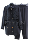 Missemramiss Brielle Dantel Garni Takım- LYN04348 Siyah