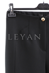 Sentez Milano Boru Paça Pantolon- LYN04351 Siyah