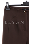 Sentez Milano Boru Paça Pantolon- LYN04351 Kahve
