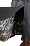 Orhan Store Astarlı Qupra Ferace- LYN04346 Siyah