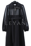 Orhan Store Deri Detaylı Kap- LYN04025 Siyah