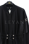 Orhan Store Paraşüt Detaylı Kap- LYN04078 Siyah