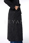Orhan Store Yanları Zımbalı Simli Kap- LYN03411 Siyah