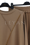 Orhan Store Boncuk İşlemeli Takım- LYN04206 Taba