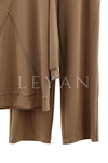 Orhan Store Boncuk İşlemeli Takım- LYN04206 Taba