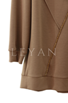 Orhan Store Boncuk İşlemeli Takım- LYN04206 Taba