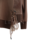 Orhan Store Kuşgözü Detaylı Takım- LYN03930 Kahve