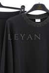 Orhan Store Kuşgözü Detaylı Takım- LYN03930 Siyah