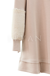 Orhan Store Kolu Kürk Detaylı Takım- LYN02896 Bej