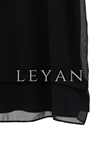 Rayon Detaylı Kolsuz Şifon İçlik- LYN01399  Siyah
