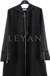 Orhan Store Paraşüt Detaylı Kap- LYN04366 Siyah