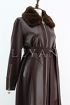 Orhan Store Deri Detaylı Fermuarlı Kap- LYN04365 Kahve