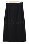 Sentez Önü Fermuarlı Etek- LYN03099 Siyah