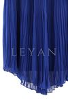Sentez Kırıştırma Etek-LYN02356 Saks