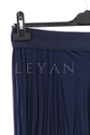 Sentez Kırıştırma Etek-LYN02356 Lacivert