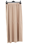 Sentez Nervürlü Etek- LYN03596 Bej