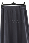 Sentez Nervürlü Etek- LYN03596 Lacivert