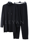 Nuss Balıkçı Yaka Takım- LYN04075 Siyah