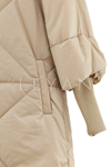Orhan Store Kolları Ribana Detaylı Şişme Mont- LYN01818 Bej