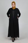 Behrem File Ceketli Elbise- LYN02213 Siyah