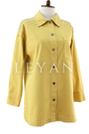 Yıldız Detaylı Denim Tunik- LYN04394 Sarı