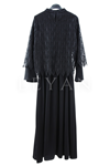 Orhan Store Güpür Detaylı Elbise- LYN04410 Siyah