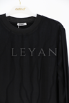Defrina Dalga Desenli Qupra Tunik- LYN04412 Siyah