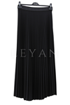 Dule Scuba Pliseli Etek- LYN04419 Siyah