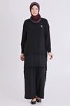 Behrem Büzgülü Takım- LYN04424 Siyah
