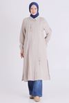 Behrem İşlemeli Tunik - LYN04406 Taş